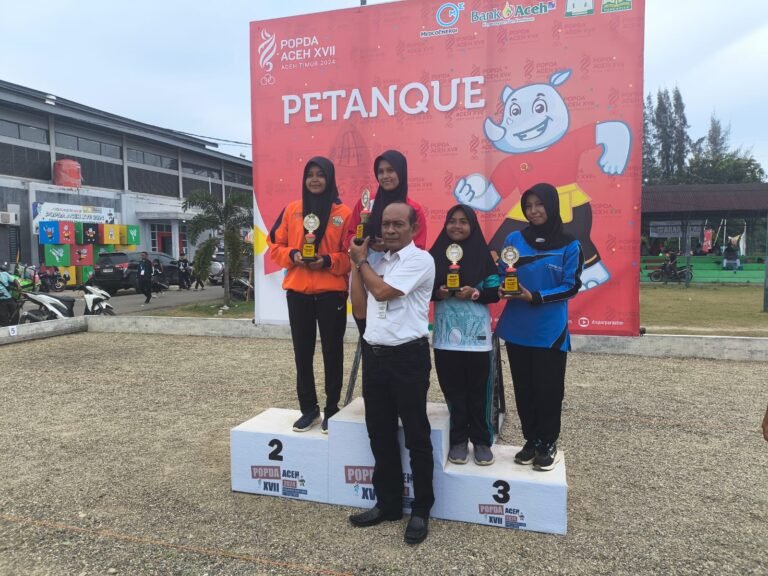 Atlit Petanque Aceh Timur Raih Juara 1 Pada  Popda XVII Aceh