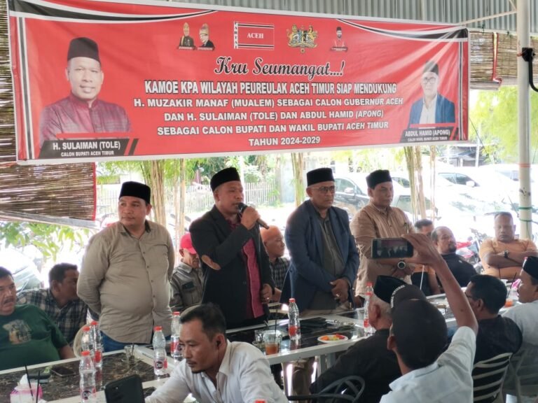 Ratusan KPA Wilayah Peureulak Dukung H. Sulaiman Tole Dan Abdul Hamid Apong Calon Bupati dan Wakil Bupati Aceh Timur