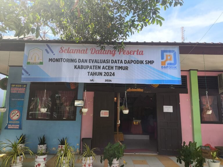 Disdikbud Aceh Timur Gelar Monitoring dan Evaluasi Data Dapodik SMP