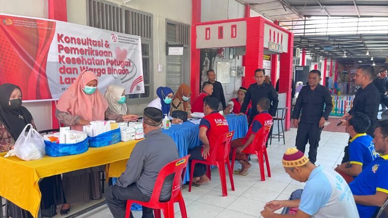 Sambut Hari Pengayoman ke-79, Lapas Idi Gelar Pemeriksaan Kesehatan Bagi Petugas dan Warga Binaan