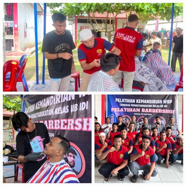 Luar Biasa Lapas Idi Gelar Pelatihan Barbershop Untuk Warga Binaan