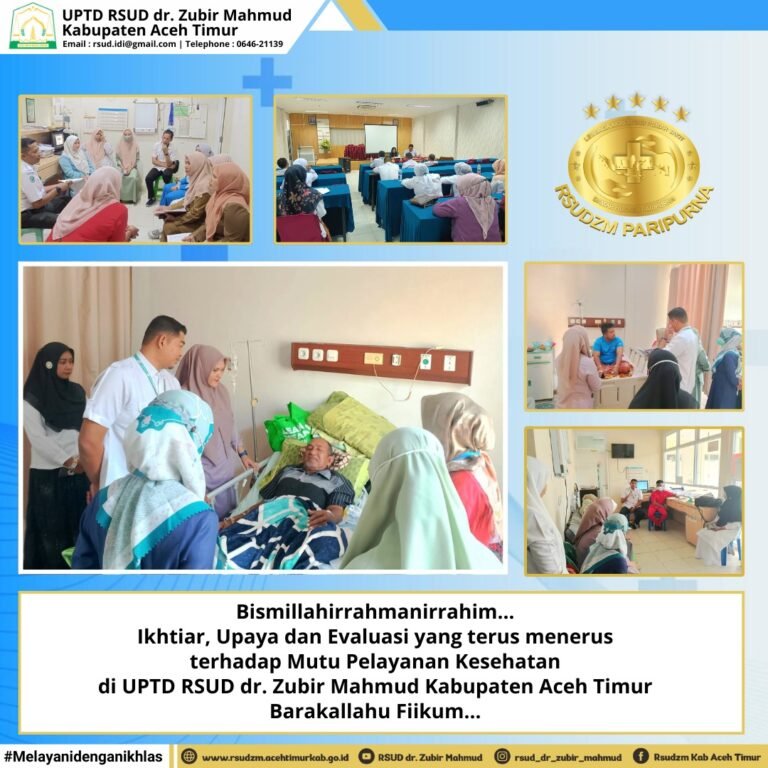 RSUD dr.Zubir Mahmud Konsisten Berikan Pelayanan Terbaik.