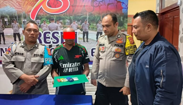 Pimpin Patroli Wilayah, Kapolsek Banda Alam Amankan Pelaku Tindak Pidana Penyalahgunaan Narkotika