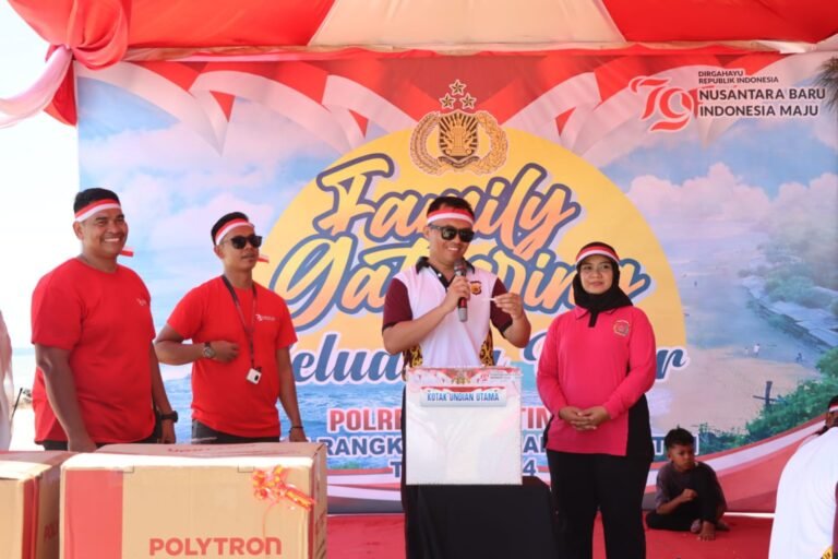 HUT RI ke-79, Polres Aceh Timur Gelar Jalan Sehat dan Family Gathering