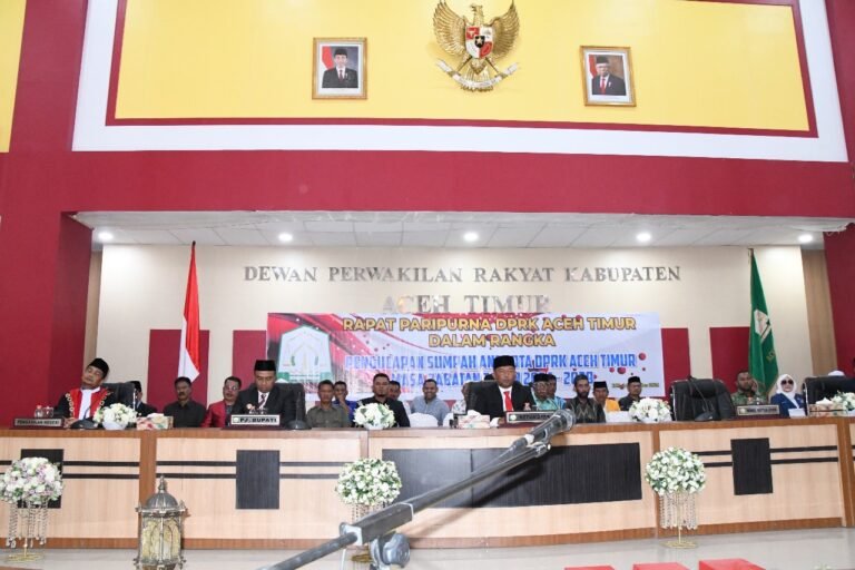 141 Personel Polres Aceh Timur Amankan Pengambilan Sumpah/Janji Anggota DPRK