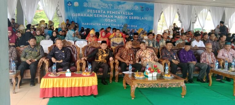 Berjalan Dengan Lancar Dinas Pendidikan Dan Kebudayaan Aceh Timur Gelar Pementasan Gerakan Seniman Masuk Sekolah GSMS