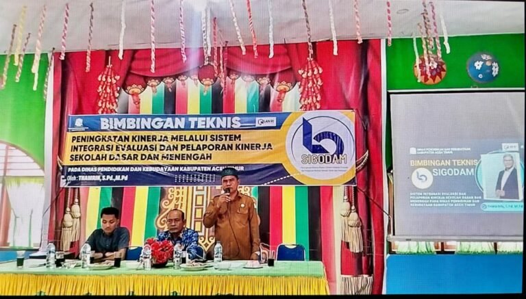 Dinas Pendidikan Dan Kebudayaan Aceh Timur Gelar SIGODAM