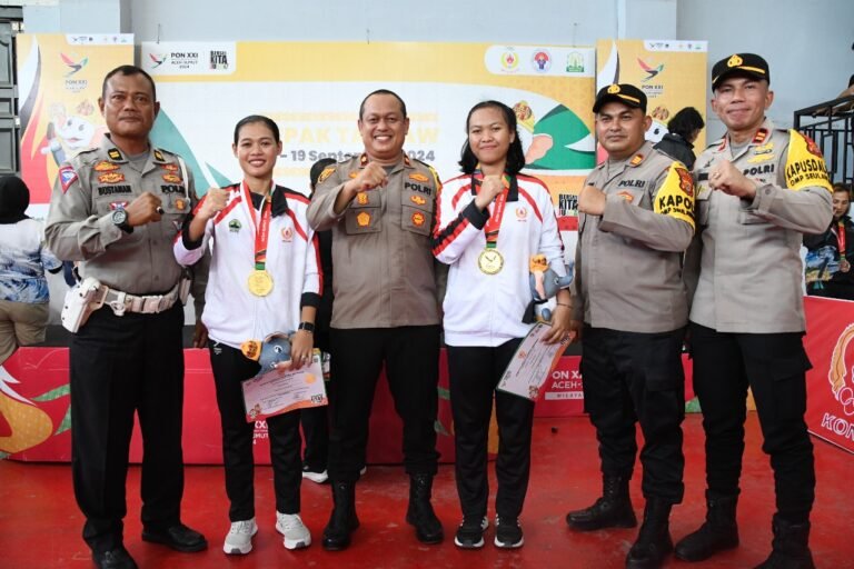 Wakapolres Aceh Timur Kalungkan Medali, Jawa Tengah Raih Emas PON XXI