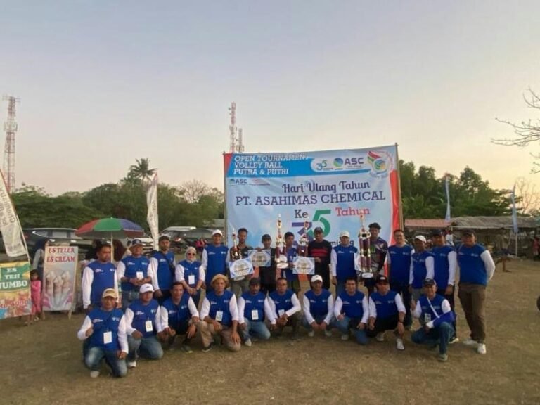 Memperingati HUT ke-35 PT Asahimas Chemical Anyer Gelar Open Tournament Volley Ball 