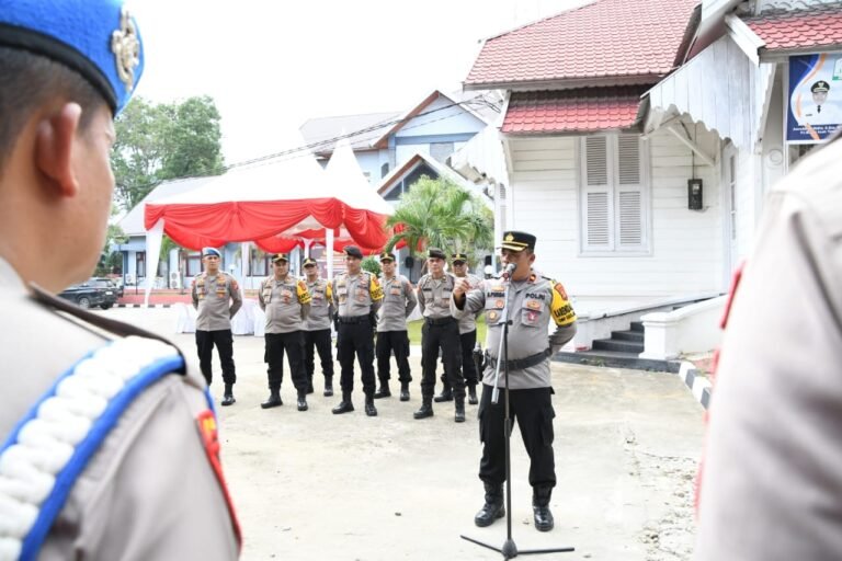 128 Personel Polres Aceh Timur Amankan Pengundian Nomor Urut