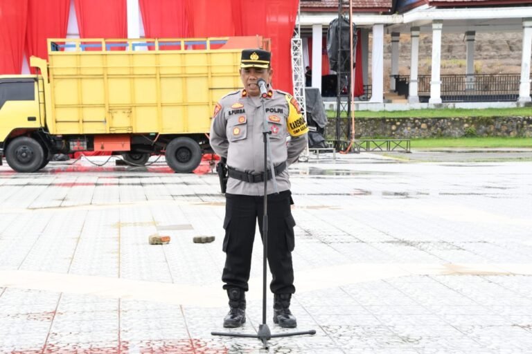 Sebanyak 129 Personel Polres Aceh Timur Amankan Dzikir Akbar Dalam Rangka Deklarasi Pilkada Damai Tahun 2024