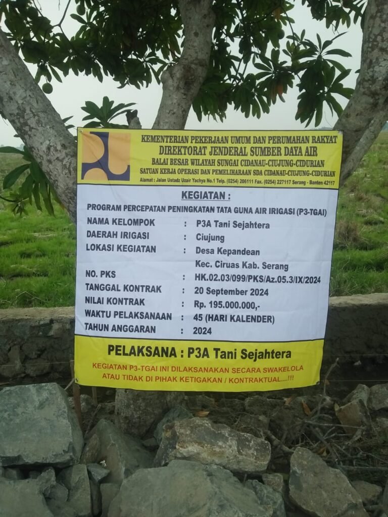 Pengawasan Proyek Irigasi di Desa Kepandean: Tantangan dalam Pelaksanaan Program P3-TGAI