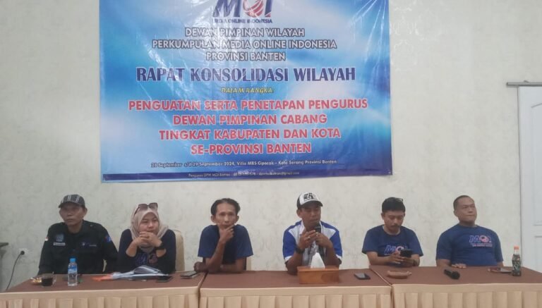 Penguatan Organisasi Melalui Rapat Konsolidasi DPW Media Online Indonesia di Provinsi Banten