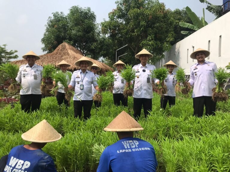 Sukses Panen Kangkung, Program SAE di Lapas Cilegon Makin Produktif 