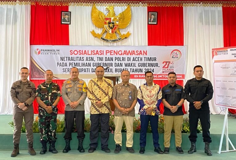 Wakapolres Aceh Timur Hadiri Sosialisasi Pengawasan Netralitas ASN, TNI dan Polri Pada Pilkada 2024