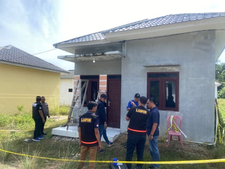 Tim Labfor Polda Sumatera Utara Olah TKP Penembakan Rumah Pribadi Anggota Polri, Polres Aceh Timur