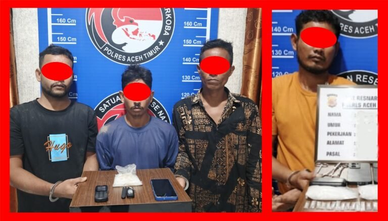 Dukung Program Asta Cita, Polres Aceh Timur Gencar Ungkap Kasus Narkoba