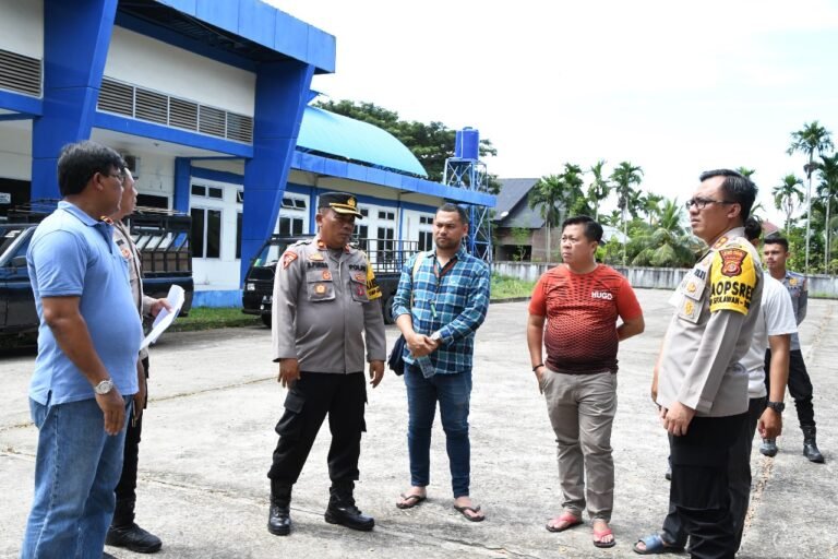 Kapolres Aceh Timur Turun Langsung Cek Lokasi Debat Paslon Bupati Dan Wakil Bupati