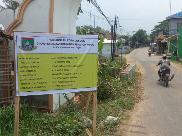 Sorotan Tajam terhadap Proyek Pembangunan Jembatan Bulakan 1 di Cilegon