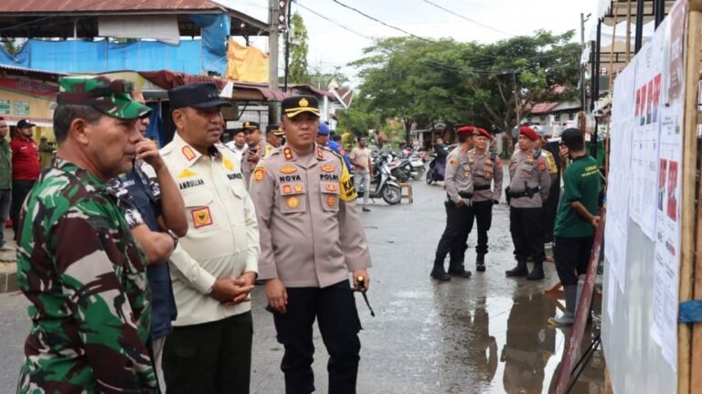 Kapolres Aceh Timur dan Forkopimda Pantau Pelaksanaan Pilkada