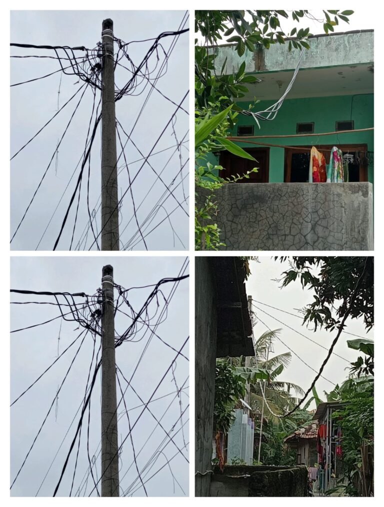 Link Bebulak Barat Berharap PLN Persero Kota Cilegon Segera Mengambil Tindakan untuk Memperbaiki dan Merapikan Kabel-Kabel
