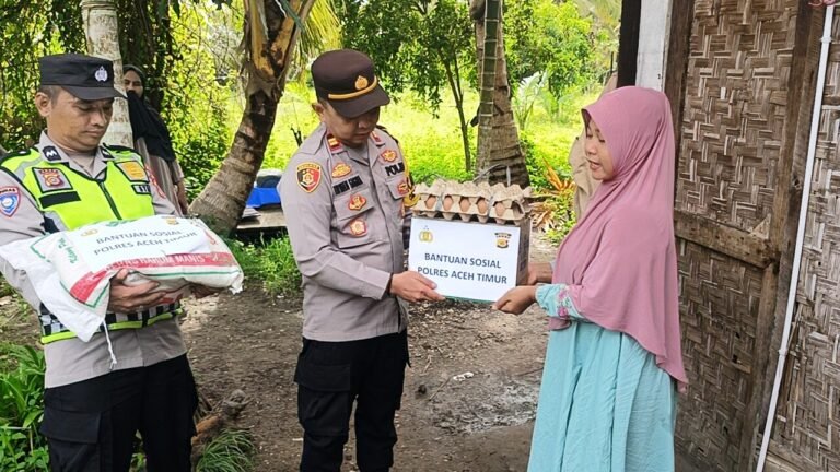Rumah Muhammad Muriza Mendapat Perhatian Kapolres Aceh Timur