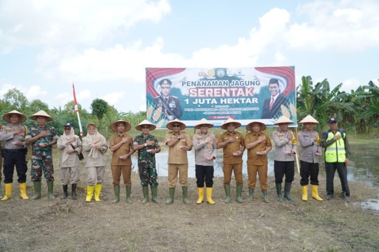 1 Juta Hektar Jagung, Polres Aceh Timur Dukung Swasembada Pangan