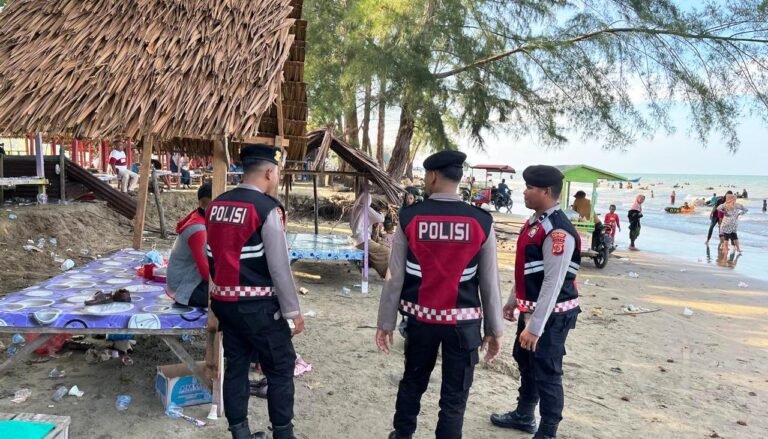 Libur Panjang, Sat Samapta Polres Aceh Timur Pastikan Keamanan di Tempat Wisata