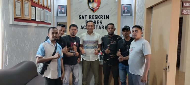 DPP AWAI Dan JWI Silaturahmi dengan Kasat Reskrim Polres Aceh Utara