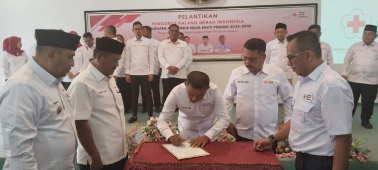 Fattah Fikri Beserta Pengurus PMI Aceh Timur Dilantik Ini Harapan Pj Bupati.