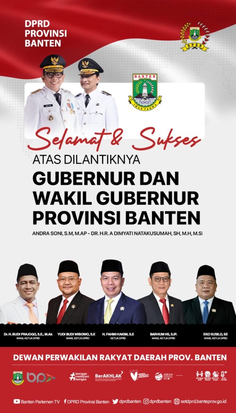 Pelantikan Gubernur dan Wakil Gubernur Provinsi Banten