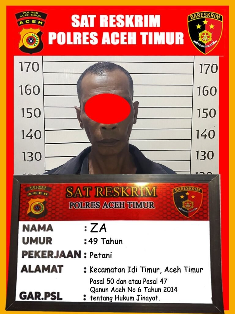 Anggota Opsnal Satreskrim Polres Aceh Timur Berhasil Amankan Pelaku Pencabulan