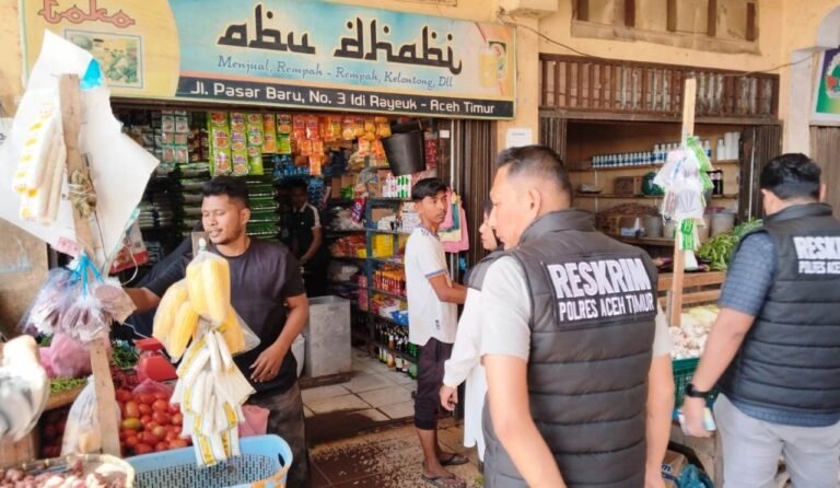 Satgas Pangan Polres Aceh Timur Pastikan Bapokting Cukup di Bulan Ramadhan