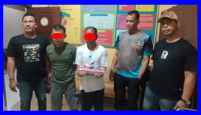 Kapolsek Indra Makmu Pimpin Amankan Dua Pelaku Narkoba, 34 Paket Sabu Disita