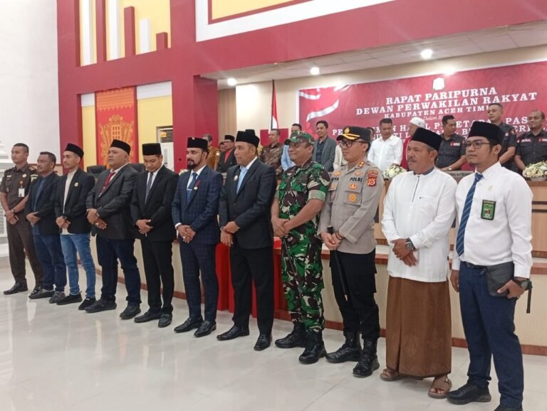 DPRK Aceh Timur Gelar Rapat Paripurna Pengumuman Hasil Penetapan Pasangan Bupati dan Wakil Bupati Terpilih Periode 2025-2030