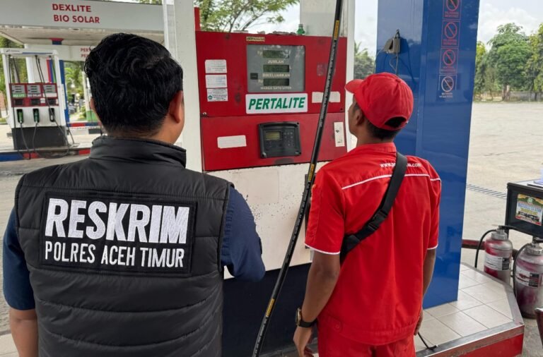 Jelang Lebaran, Polres Aceh Timur Cek Ketersediaan BBM di Sejumlah SPBU