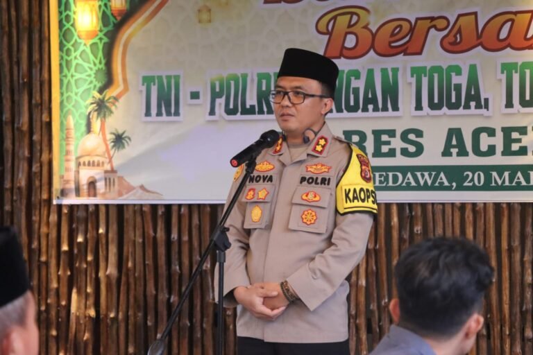 Jaga Sinergisitas, Polres Aceh Timur Gelar Buka Bersama Dengan TNI, Para Tokoh dan Ketua Organisasi Wartawan