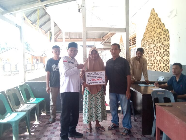 32 Warga Gampong Aceh Terima BLT Ekstrem, Bantu Ringankan Beban Jelang Idul Fitri