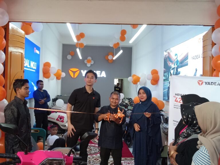 Tren Pemakaian Motor Listrik Meningkat,Yadea Resmi Buka Showroom di Aceh Timur