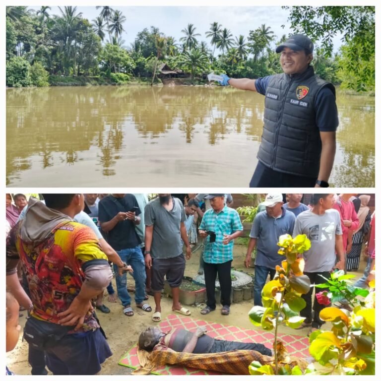 INAFIS Satreskrim Polres Aceh Timur Identifikasi Mayat Pria Tanpa Identitas Yang Ditemukan di Sungai Peureulak