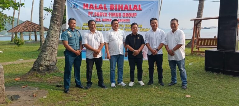 PT. Surya Timur Line (STL) Cabang Merak Gelar Halal Bihalal, Santunan Anak Yatim 