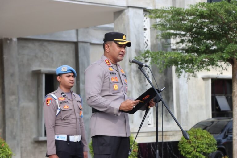 Kapolres Aceh Timur Pimpin Sertijab Wakapolres, Kabagren, Kasat Lantas dan Kapolsek