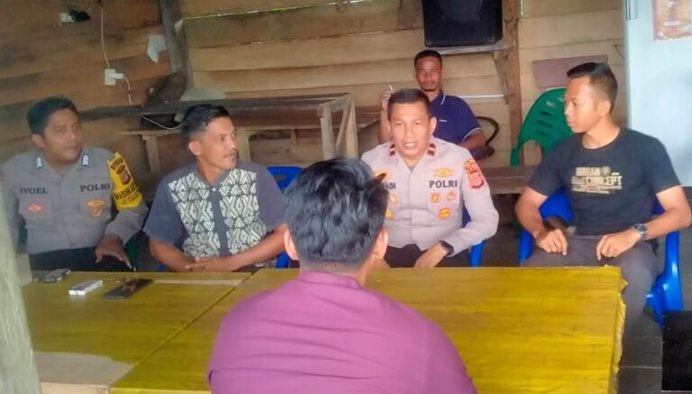Kapolsek Simpang Jernih Yang Baru, Bangun Kedekatan dan Libatkan Elemen Masyarakat Jaga Kamtibmas