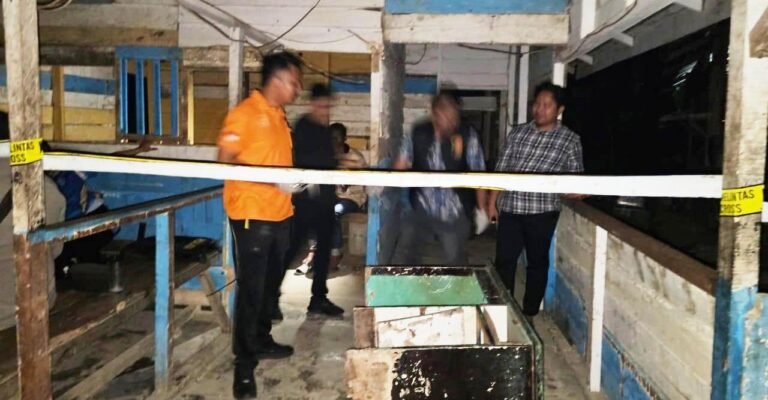 INAFIS Satreskrim Polres Aceh Timur Olah TKP Pembakaran Kendaraan di PT. Atakana Company