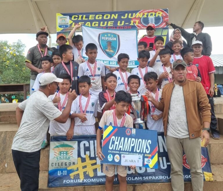 Laga Terakhir FKSSB Cilegon, SSB Persigon Sabet Gelar Juara Junior League U 11 tahun 2025