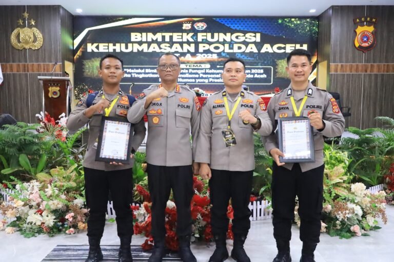 Polres Aceh Timur Raih Sejumlah Penghargaan Bidang Humas