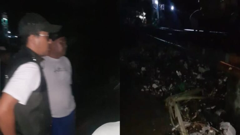 Banjir Melanda Link. Sawah RW/05, Tamansari: Ketua Rijalul Ansor dan Banser PAC Pulomerak Sigap Bantu Warga