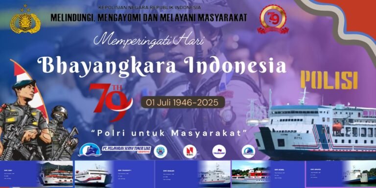 Rayakan HUT Bhayangkara ke-79, PT Surya Timur Line Dukung Polri Presisi untuk Rakyat