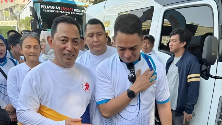 Sinergi Polri dan Masyarakat di CFD Bundaran HI, Mas Ndaru Apresiasi Kegiatan HUT Bhayangkara