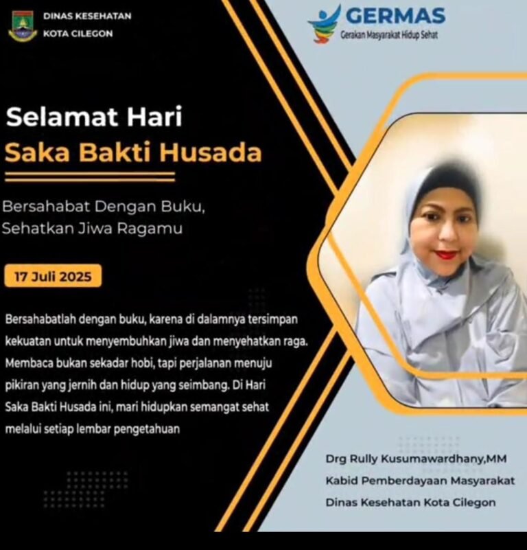 Drg. Rully Kusumawardhany Ajak Masyarakat Hidup Sehat Lewat Literasi di Hari Saka Bakti Husada 2025